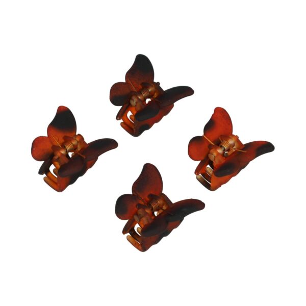 haarklemmen vlinder bruin_1 Haarspeld Haarklemmen 2,5cm – Vlinder – Bruin – Set van 4