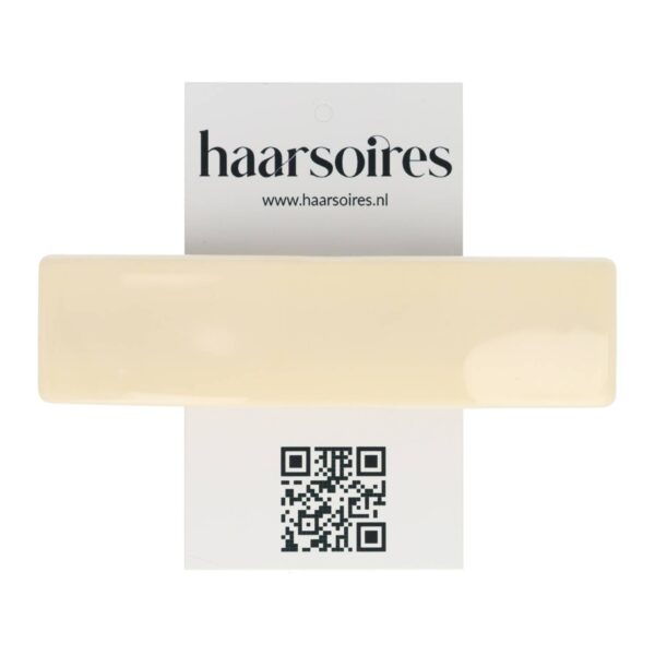 Haarspeld Patentspeld 10cm - Recht - Breed - Glans - Creme