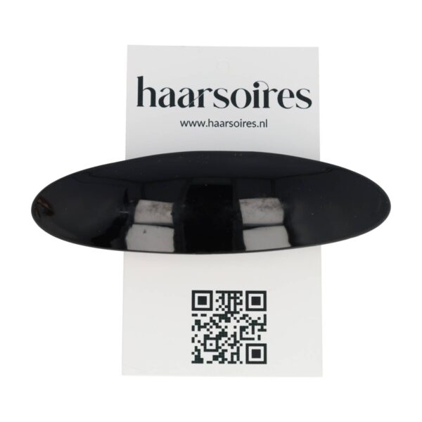 Haarspeld Patentspeld 9cm - Ovaal – Glans – Zwart