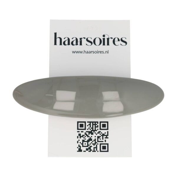 Haarspeld Patentspeld 9cm - Ovaal – Glans – Grijs