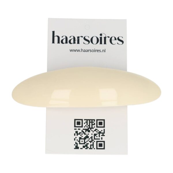 Haarspeld Patentspeld 9cm - Ovaal – Glans – Creme