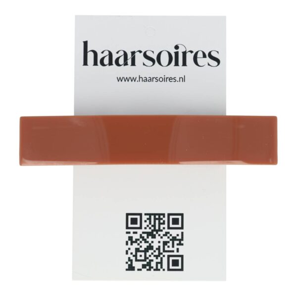 Haarspeld Patentspeld 8cm - Recht – Glans – Bruin