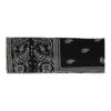 Haarband Stof 7cm - Paisley Patroon - Zwart
