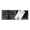 Haarband Stof 7cm - Paisley Patroon - Zwart