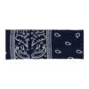 Haarband Stof 7cm - Paisley Patroon - Donkerblauw
