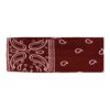 Haarband Stof 7cm - Paisley Patroon - Donkerrood