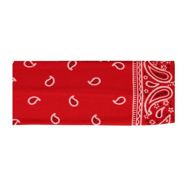 hb stof paisley print 7cm_9 Haarband Stof 7cm - Paisley Patroon - Rood