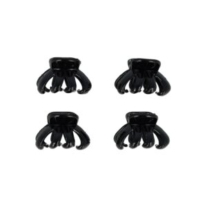 Haarspeld Haarklemmen 2,5cm – Spinmodel – Zwart – Set van 4