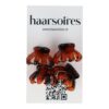 klemmen octopus zwart bruin_4 Haarspeld Haarklemmen 2,5cm – Spinmodel – Bruin – Set van 4