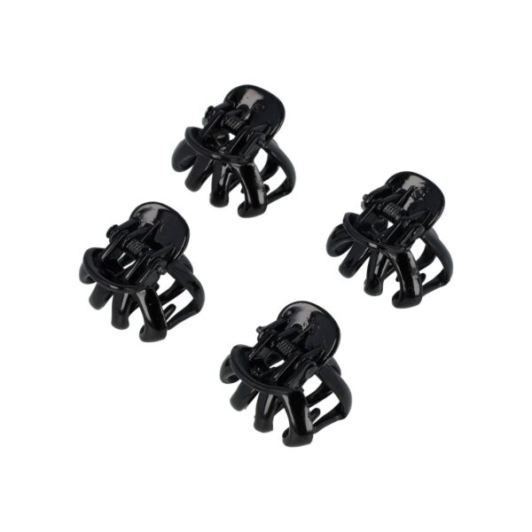 Haarspeld Haarklemmen 2,5cm – Spinmodel – Zwart – Set van 4