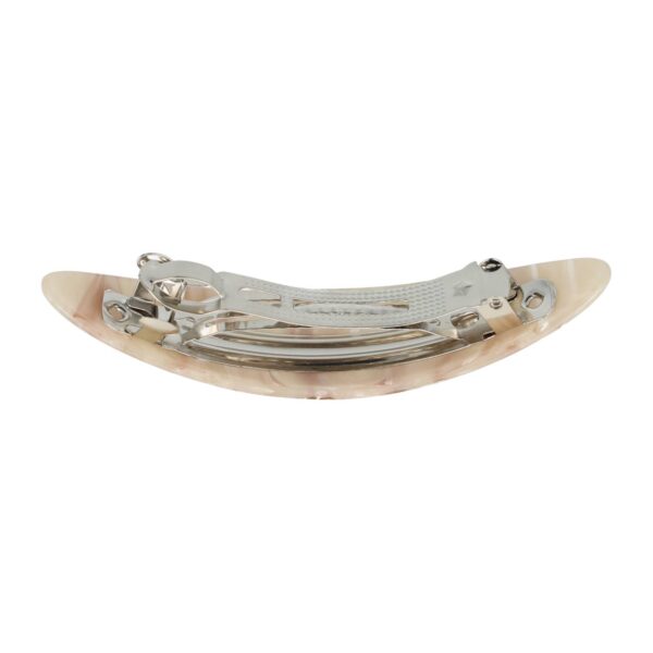 Haarspeld Patentspeld 9cm - Ovaal – Marmer Patroon – Beige