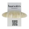 Haarspeld Patentspeld 9cm - Ovaal – Marmer Patroon – Creme