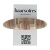 Haarspeld Patentspeld 9cm - Ovaal – Marmer Patroon – Beige