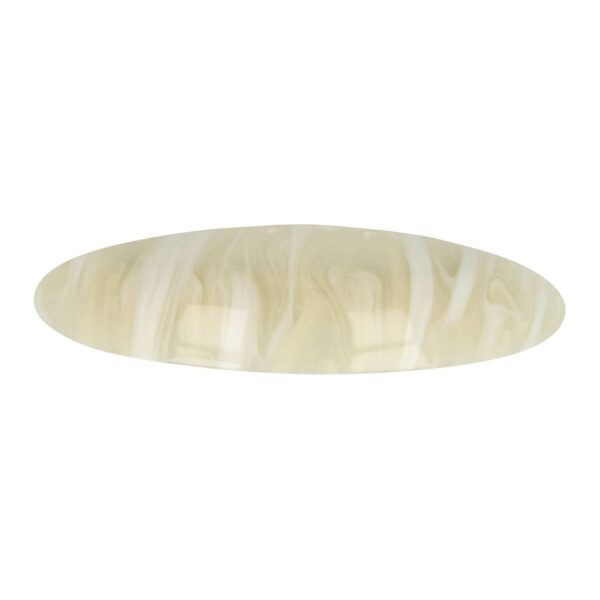 Haarspeld Patentspeld 9cm - Ovaal – Marmer Patroon – Creme