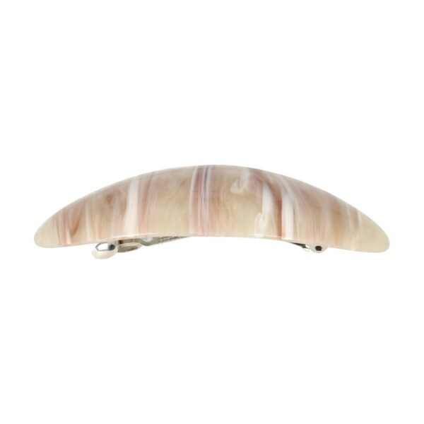 Haarspeld Patentspeld 9cm - Ovaal – Marmer Patroon – Beige