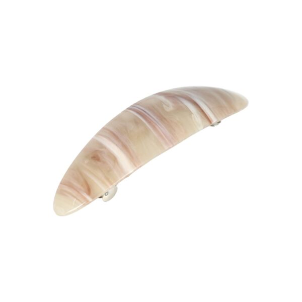 Haarspeld Patentspeld 9cm - Ovaal – Marmer Patroon – Beige
