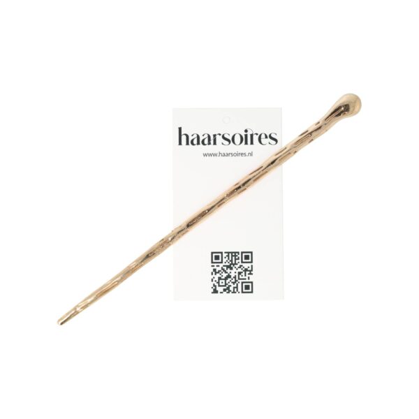 Styling Tool Haarpin 17cm - Druppel – Knot – Metaal – Goud