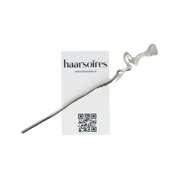 Styling Tool Haarpin 17cm - Fantasie – Knot – Metaal – Zilver