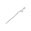 Styling Tool Haarpin 17cm - Fantasie – Knot – Metaal – Zilver