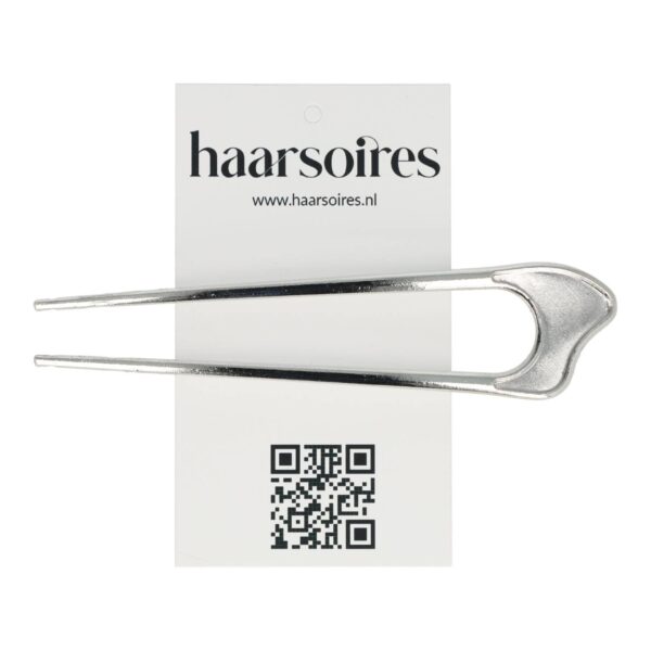 Styling Tool - Haarvork 11cm - Wave – Knot Haarpin – Metaal – Zilver
