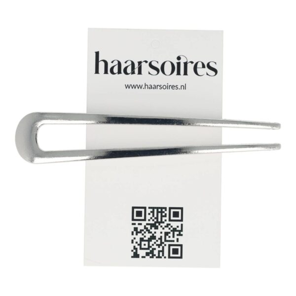Styling Tool - Haarvork 10cm - Basic – Knot Haarpin – Metaal – Zilver