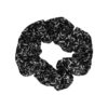 Haarelastiek Scrunchie – Bloemen Bloesem Patroon – Zwart