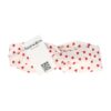 Haarband Twist 5cm – Hartjes Print – Gladde Stof – Rood Wit