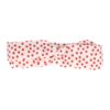 Haarband Twist 5cm – Bloemen Print – Gladde Stof – Rood Wit