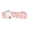 Haarband Twist 5cm – Bloemen Print – Gladde Stof – Rood Wit