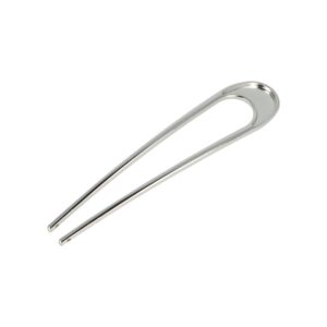 Styling Tool - Haarvork 10cm - Ovaal – Knot Haarpin – Metaal – Zilver