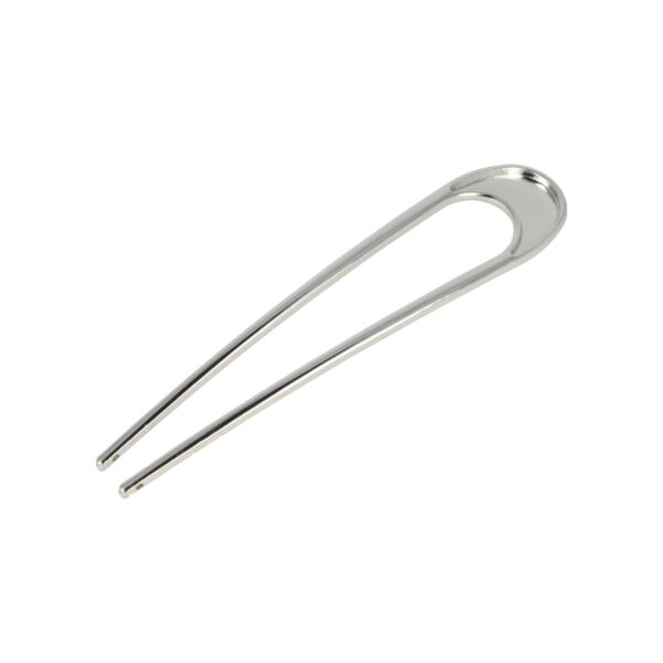 Styling Tool - Haarvork 10cm - Ovaal – Knot Haarpin – Metaal – Zilver