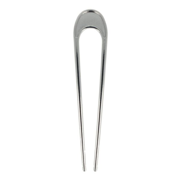 Styling Tool - Haarvork 10cm - Ovaal – Knot Haarpin – Metaal – Zilver