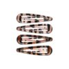 Haarspeld Klikklak 6cm - Basic - Epoxy Gevlekt - Bruin - Set van 4