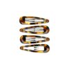 Haarspeld Klikklak 5cm - Basic - Epoxy - Bruin - Set van 4