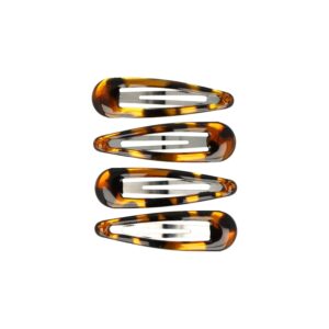Haarspeld Klikklak 5cm - Basic - Epoxy - Bruin - Set van 4