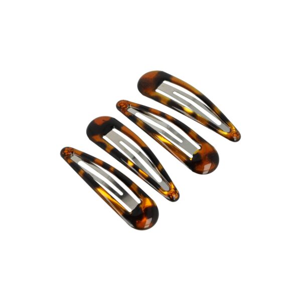 Haarspeld Klikklak 5cm - Basic - Epoxy - Bruin - Set van 4