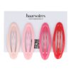 Haarspeld Klikklak 6cm - Ovaal - Epoxy - Roze - Set van 4