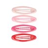 Haarspeld Klikklak 6cm - Ovaal - Epoxy - Roze - Set van 4
