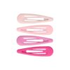Haarspeld Klikklak 6cm - Epoxy - Matte Kleur Roze - Set van 4