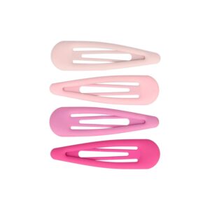 Haarspeld Klikklak 6cm - Epoxy - Matte Kleur Roze - Set van 4