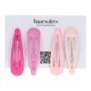 Haarspeld Klikklak 6cm - Epoxy - Matte Kleur Roze - Set van 4