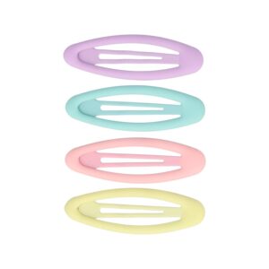 Haarspeld Klikklak 6cm - Ovaal - Matte Kleur - Pastel - Set van 4