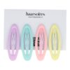 Haarspeld Klikklak 6cm - Ovaal - Matte Kleur - Pastel - Set van 4