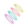 Haarspeld Klikklak 6cm - Ovaal - Matte Kleur - Pastel - Set van 4