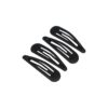 Haarspeld Klikklak 6cm - Epoxy - Matte Kleur Zwart - Set van 4