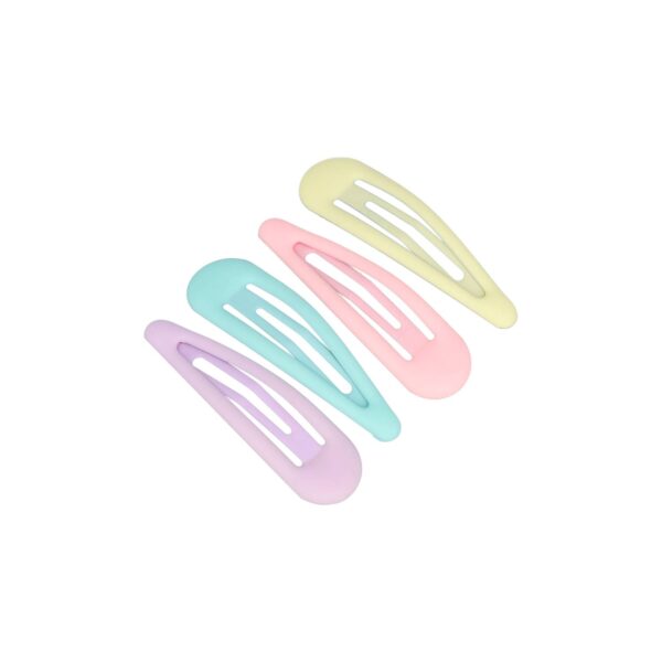 Haarspeld Klikklak 6cm - Epoxy - Matte Kleur Pastel - Set van 4