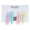 Haarspeld Klikklak 6cm - Epoxy - Matte Kleur Pastel - Set van 4