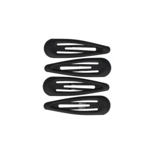 Haarspeld Klikklak 6cm - Epoxy - Matte Kleur Zwart - Set van 4