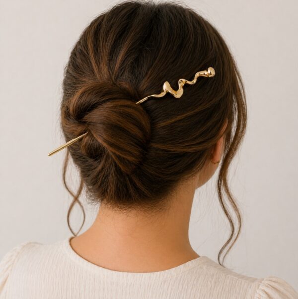Styling Tool Haarpin 17cm - Fantasie – Knot – Metaal – Goud