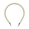 Haarband Diadeem – Parel Kralen – Gouddraad – Wit Goud